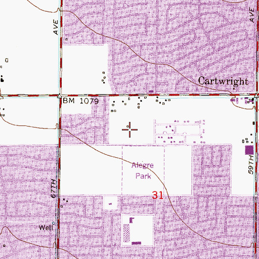 Topographic Map of County Fair West, AZ