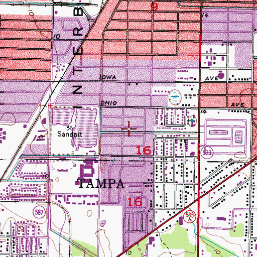 Topographic Map of Bay Breeze, FL
