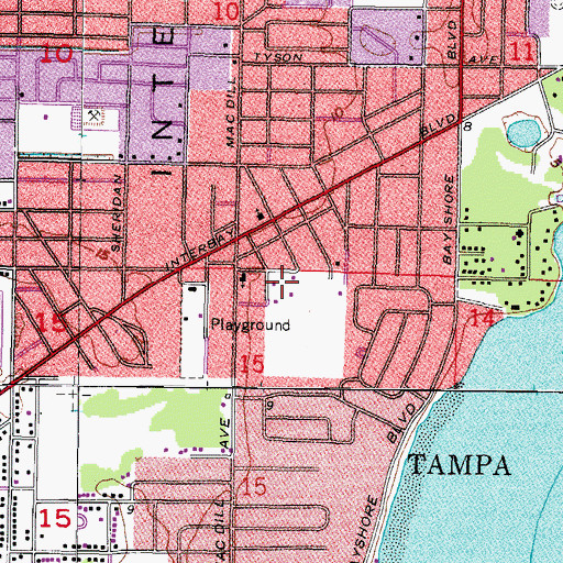 Topographic Map of Baya Vista, FL