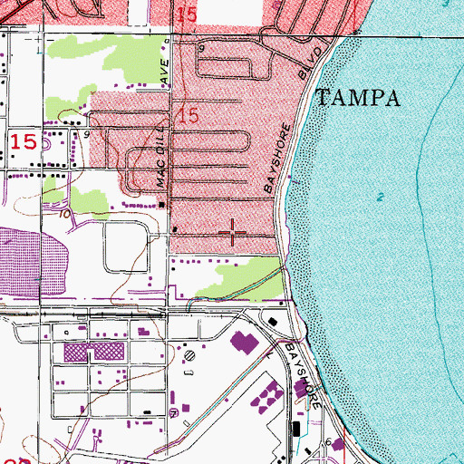 Topographic Map of Bayhaven, FL