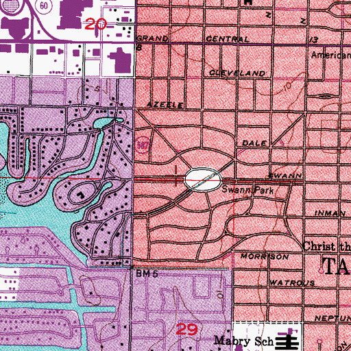 Topographic Map of Beach Park, FL