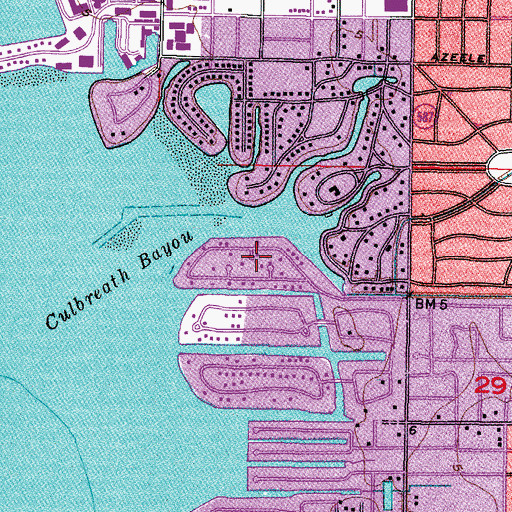 Topographic Map of Beach Park Isles, FL