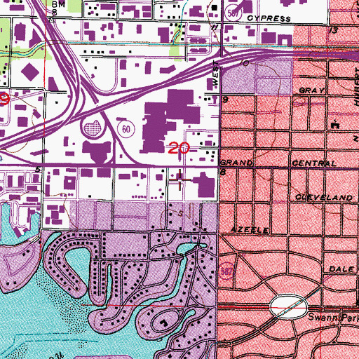 Topographic Map of Beans, FL