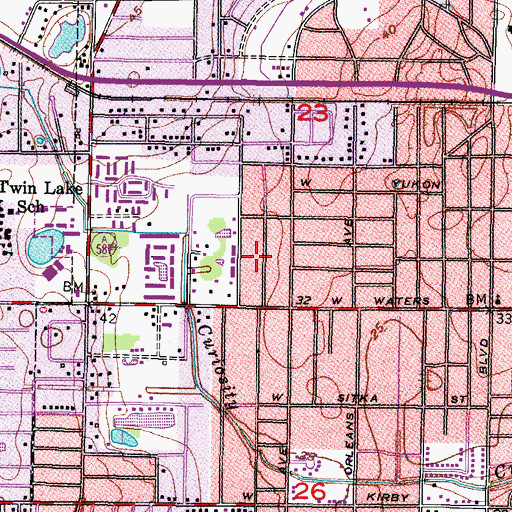 Topographic Map of Bel Hazzan, FL