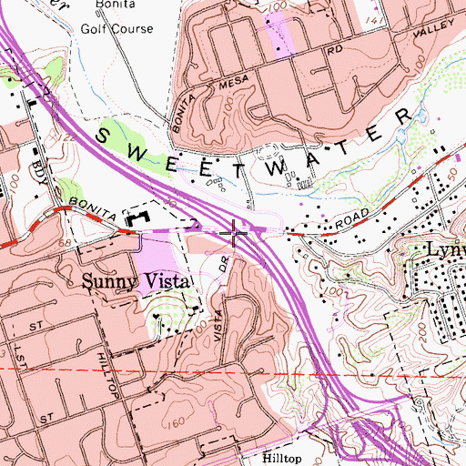 Topographic Map of Rice Canyon, CA