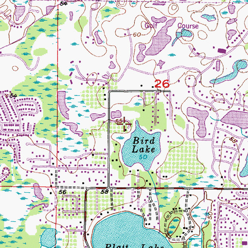 Topographic Map of Bella Vita, FL
