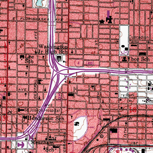 Topographic Map of Belmont, FL