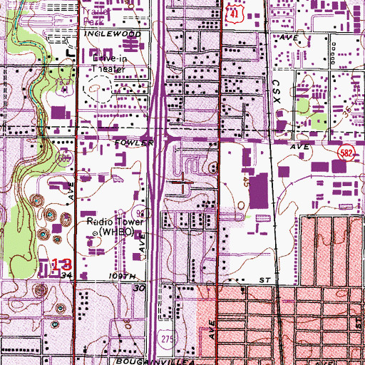 Topographic Map of Belt Court, FL