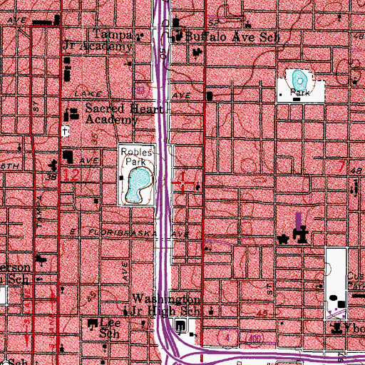 Topographic Map of Belvoir, FL