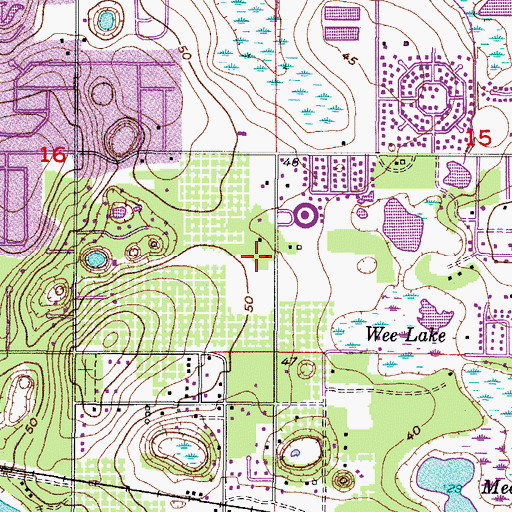 Topographic Map of Benson, FL