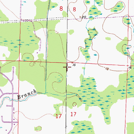 Topographic Map of Berkeley Square, FL