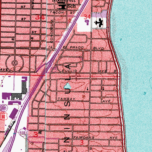Topographic Map of Berriman Place, FL