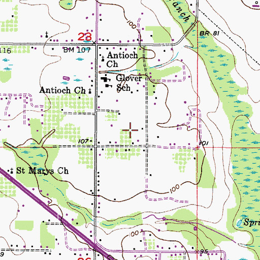 Topographic Map of Berry Landing, FL