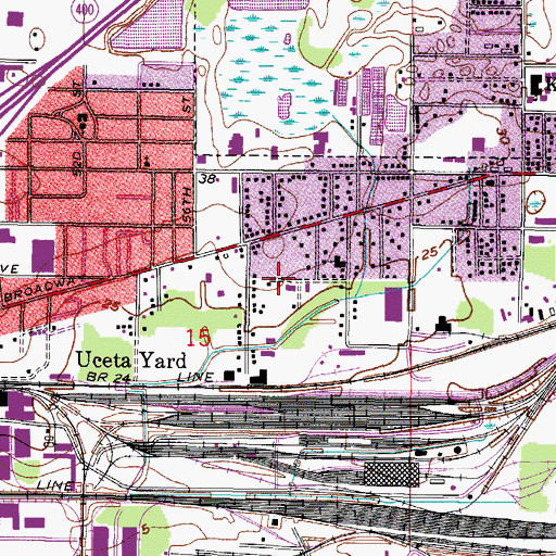 Topographic Map of Berryhill, FL