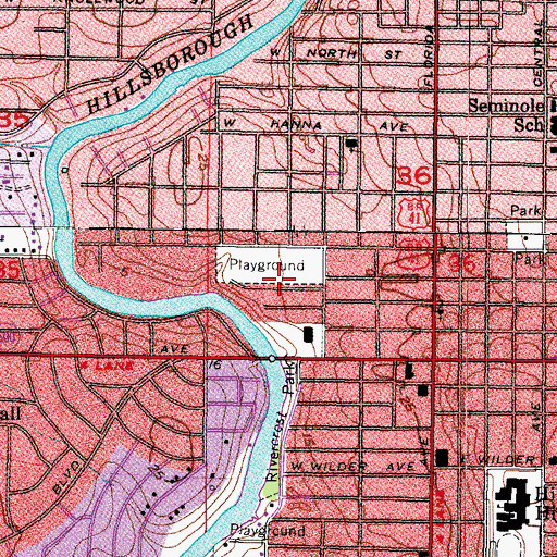 Topographic Map of Bettis, FL