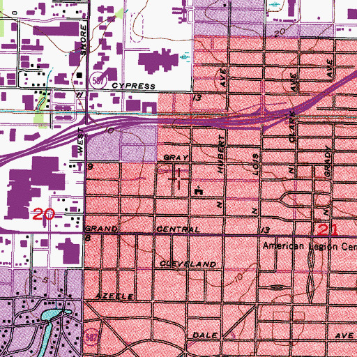 Topographic Map of Beverly Park, FL