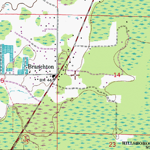 Topographic Map of Big Daddy Estates, FL