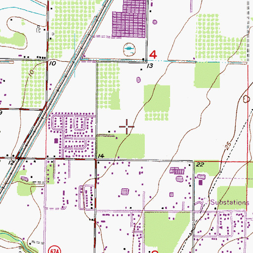 Topographic Map of Blackstone at Bay Park, FL