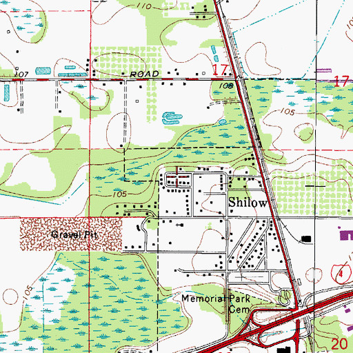 Topographic Map of Blain Acres, FL