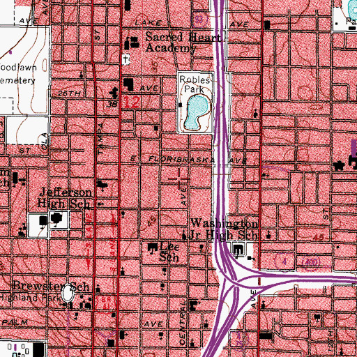 Topographic Map of Blakes, FL