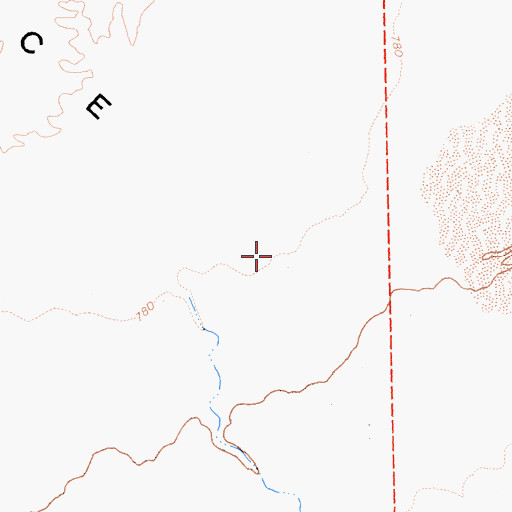 Topographic Map of Rice Valley, CA