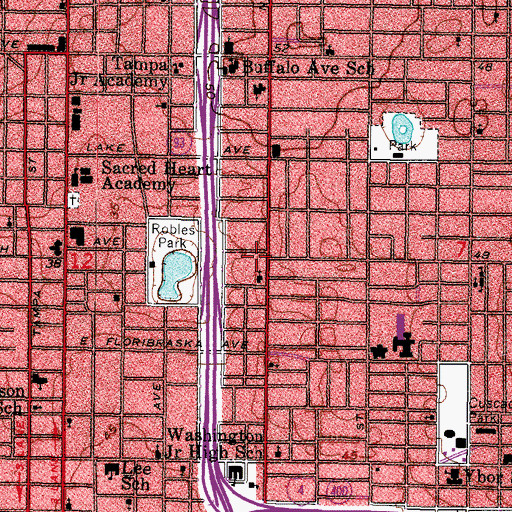 Topographic Map of Bonnieventure, FL