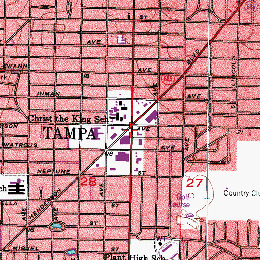 Topographic Map of Boyles, FL