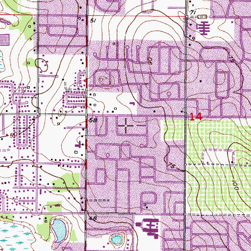 Topographic Map of Branda Vista, FL