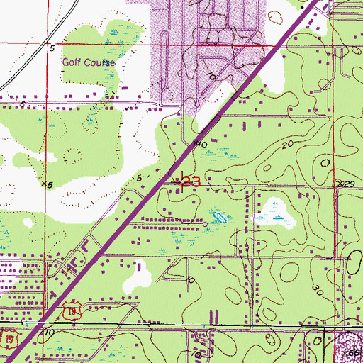 Topographic Map of Immaculate Conception Church, FL