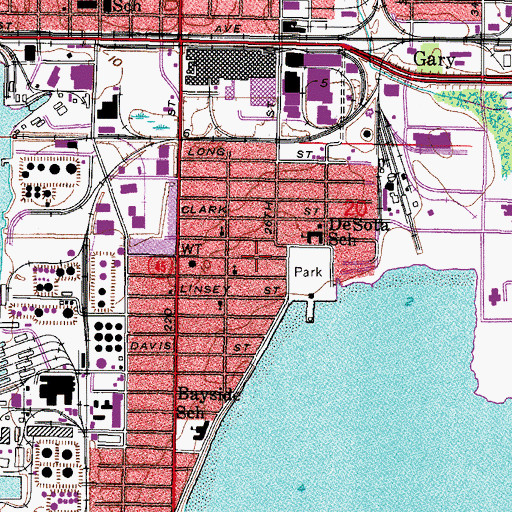 Topographic Map of Immaculate Heart of Mary Roman Catholic Church, FL