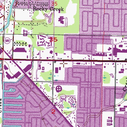 Topographic Map of Incarnation Catholic Church, FL