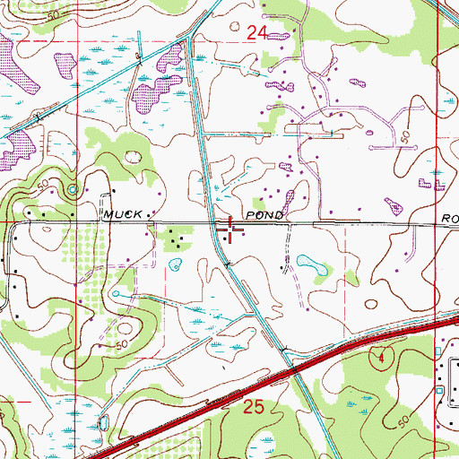 Topographic Map of Life Fellowship Church, FL