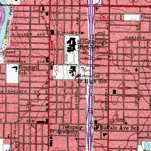 Topographic Map of Metropolitan Community Church, FL