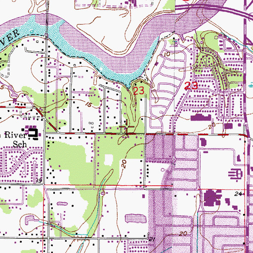 Topographic Map of Mission Marranatha, FL