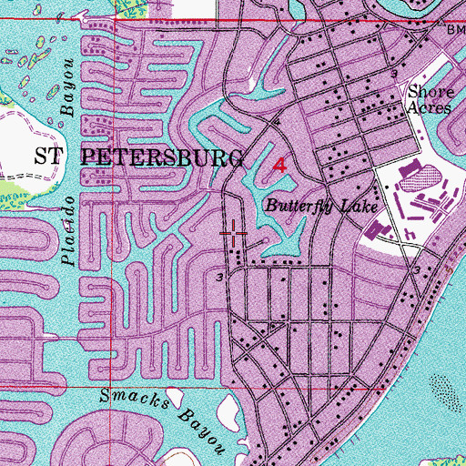 Topographic Map of Northeast Presbyterian Church, FL