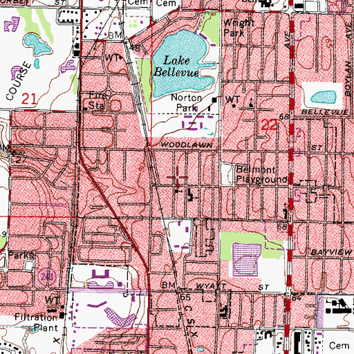 Topographic Map of Pillar of Faith Deliverance Church, FL