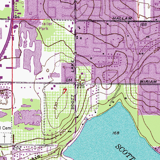 Topographic Map of Presbyterian Church in the Highlands, FL