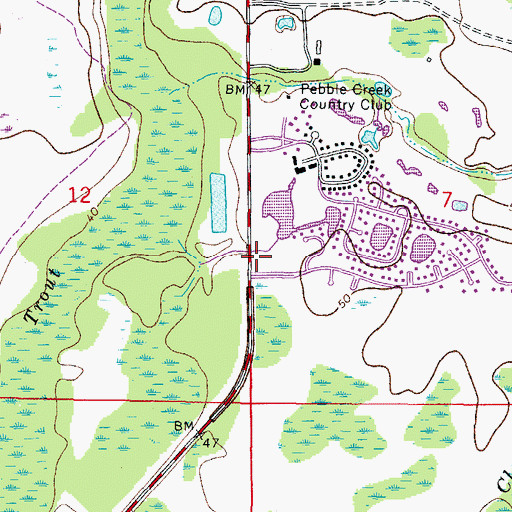 Topographic Map of Saint Andrew Presbyterian Church, FL