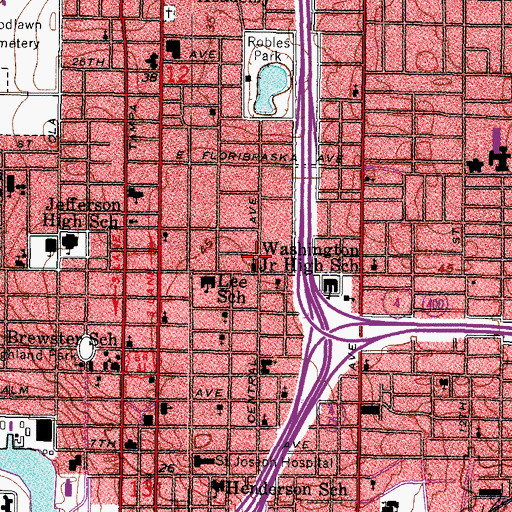 Topographic Map of Saint James House of Prayer, FL