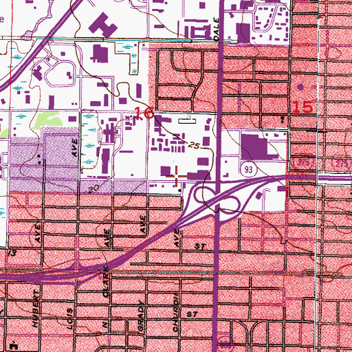 Topographic Map of Saint Mary Missionary Baptist Church, FL