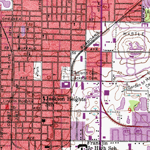 Topographic Map of Saint Matthew Missionary Baptist Church, FL