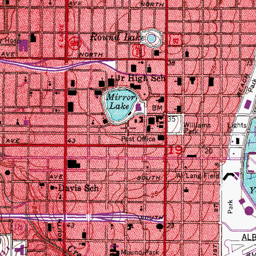 Topographic Map of Saint Petersburg Presbyterian Church, FL