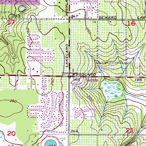 Topographic Map of Saint Stephens Episcopal Church, FL