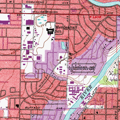 Topographic Map of Seminole Church of Christ, FL