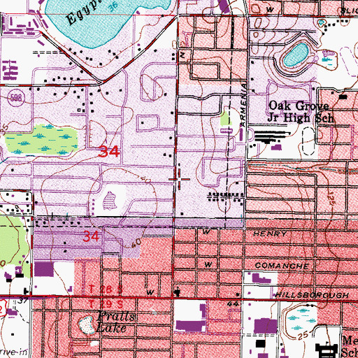 Topographic Map of Seminole Presbyterian Church, FL