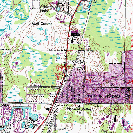 Topographic Map of Shepherds Family Church, FL