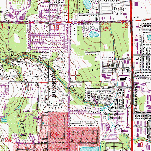 Topographic Map of The Church of Jesus Christ of Latter Day Saints Clearwater Ward, FL