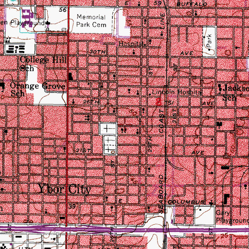 Topographic Map of Triumph Church, FL