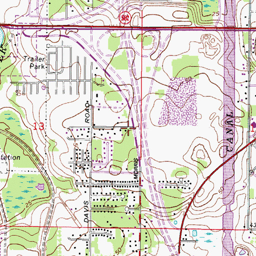 Topographic Map of Unitarian Universalist Church, FL