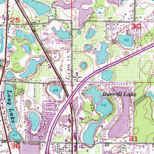 Topographic Map of Unity Church of Today, FL